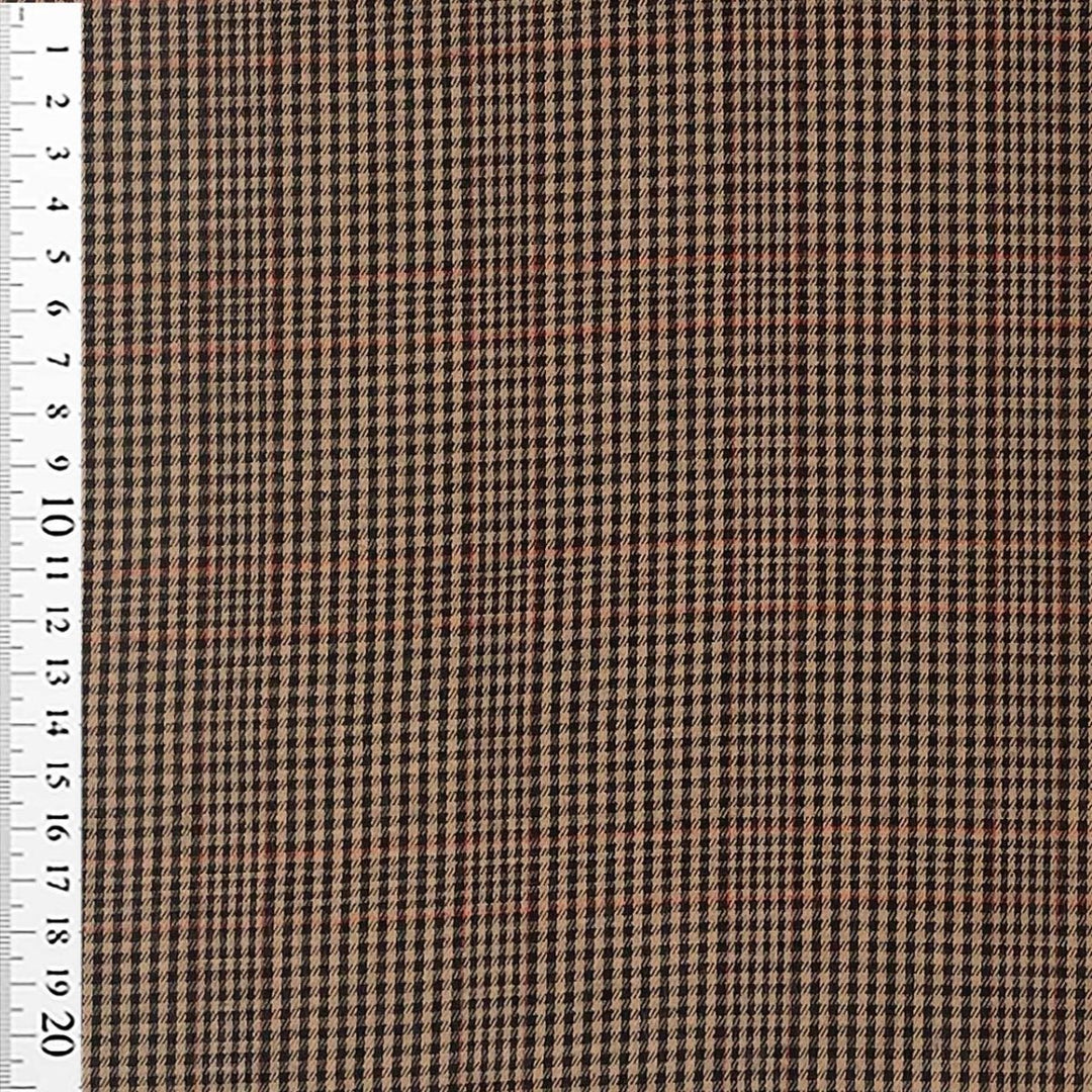 Fastvævet vare med tern beige/sort
