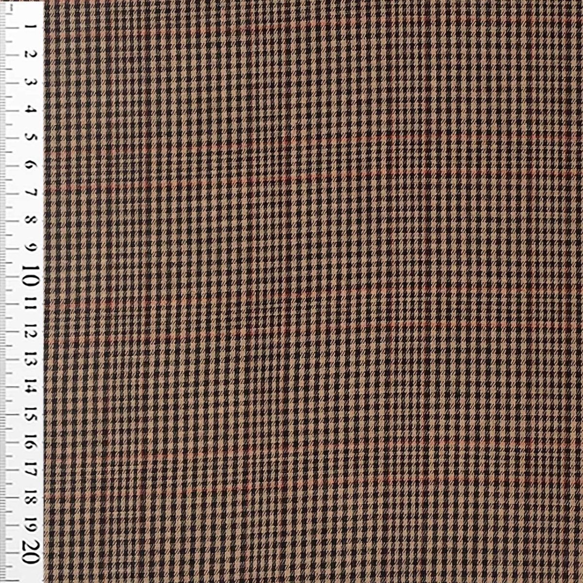 Fastvævet vare med tern beige/sort