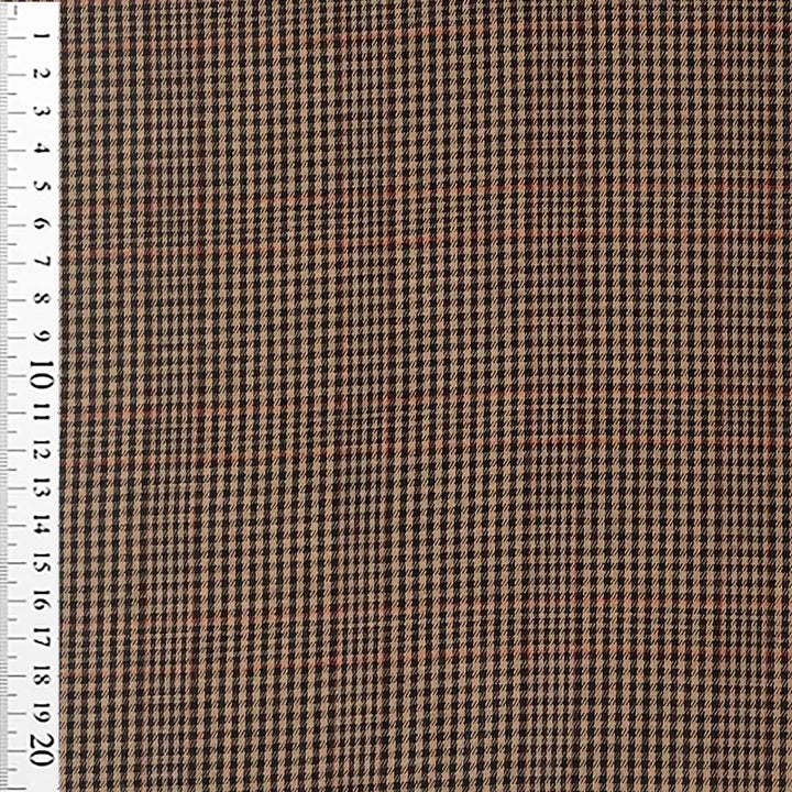 Fastvævet vare med tern beige/sort