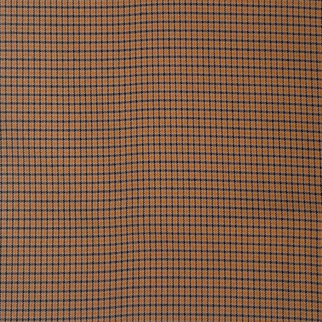 Fastvævet vare med tern orange/sort
