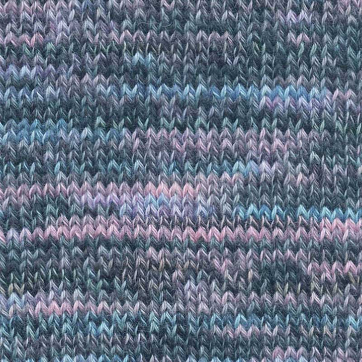 Footprints garn fra Lang Yarns Blå rosa mix