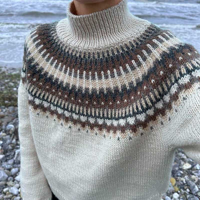 Strikkekit, Celeste Sweater i Peer Gynt garn (LIGE NU inkl. Gratis PetiteKnit opskrift) - KreStoffer