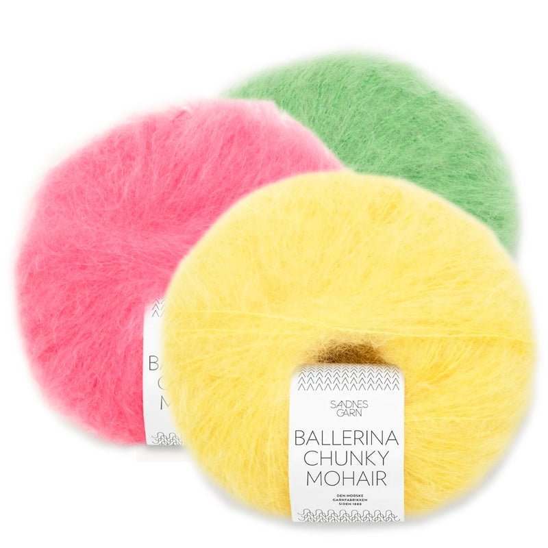 Strikkekit 2402-3 Facile Sweater i Ballerina Chunky Mohair garn