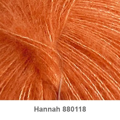 Hannah garn fra Permin Orange