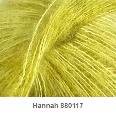 Hannah garn fra Permin Lime gul