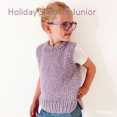 Holiday Slipover Junior fra PetiteKnit (Opskrift i fysisk papirudgave) - KreStoffer