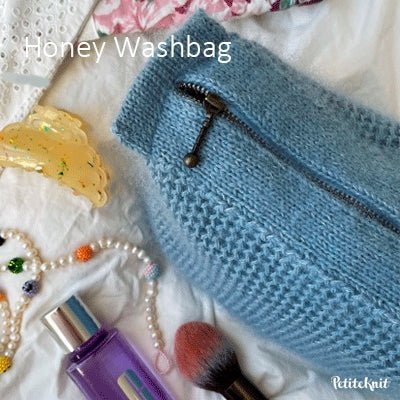 Honey Washbag fra PetiteKnit (Opskrift i fysisk papirudgave)