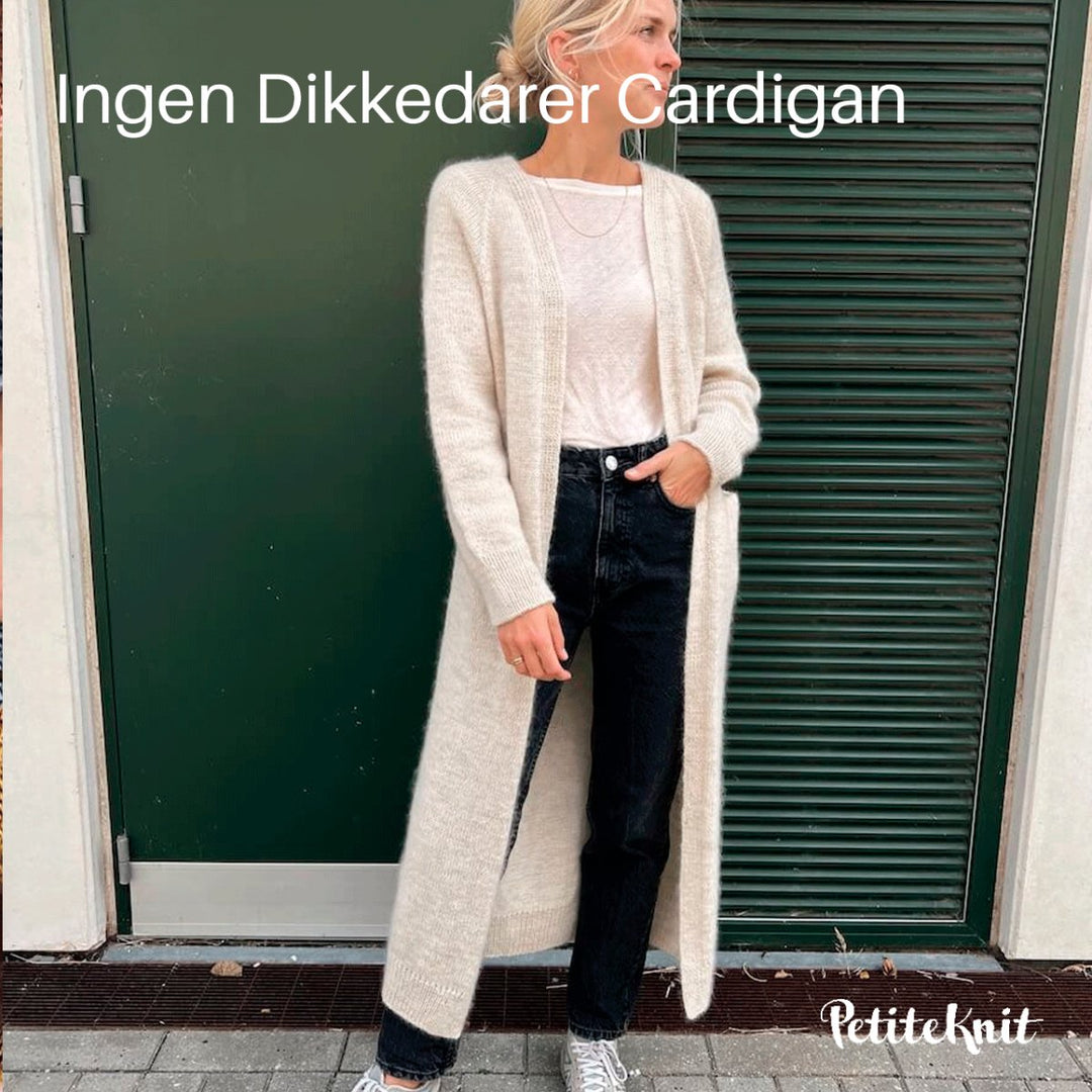 Ingen Dikkedarer Cardigan fra PetiteKnit (Opskrift i fysisk papirudgave)