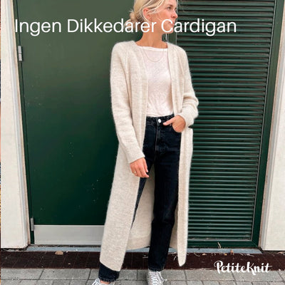 Ingen Dikkedarer Cardigan fra PetiteKnit (Opskrift i fysisk papirudgave) - KreStoffer