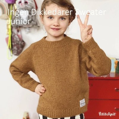 Ingen Dikkedarer Sweater Junior fra PetiteKnit (Opskrift i fysisk papirudgave)