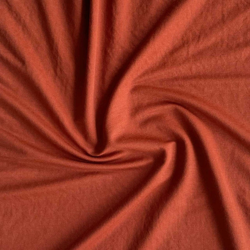 Interlock med hørlook, paprika - KreStoffer
