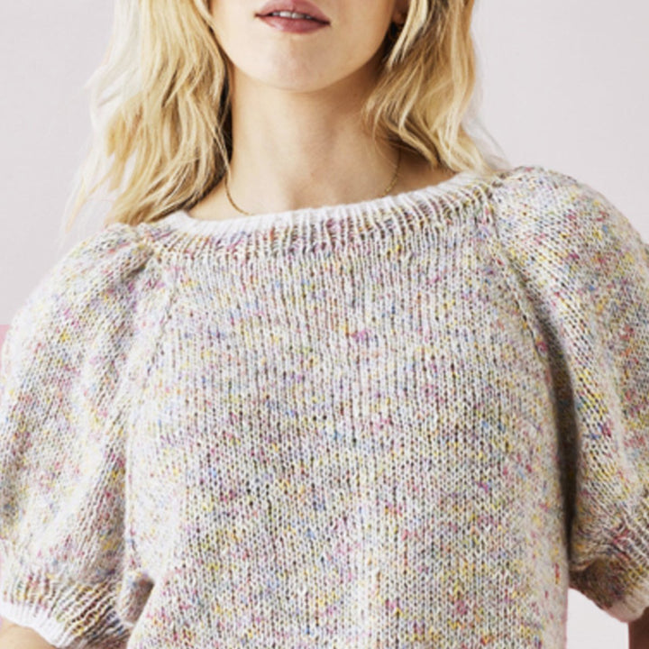 Iris &amp; Hannah Raglanbluse med puffærmer fra Permin