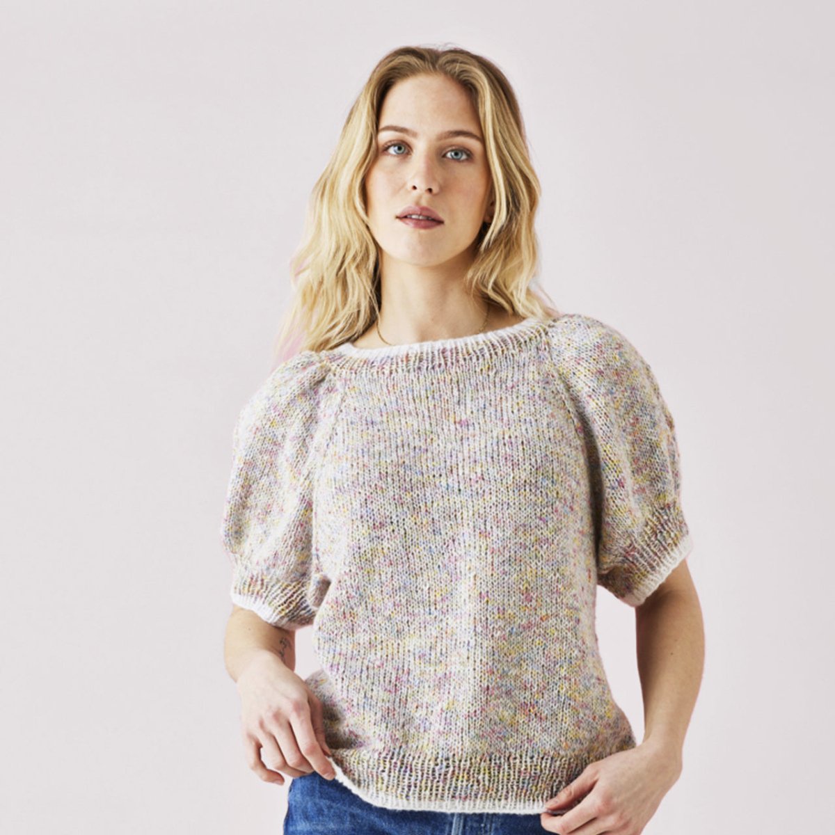 Iris & Hannah Raglanbluse med puffærmer fra Permin