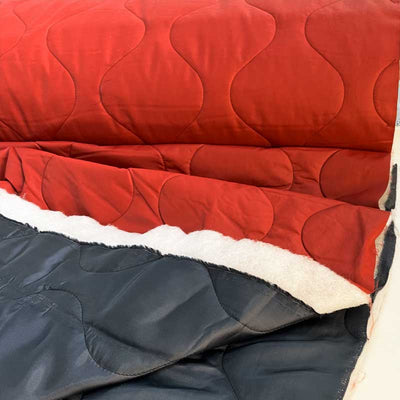 Italiensk Quilt i felter, vinrød - KreStoffer