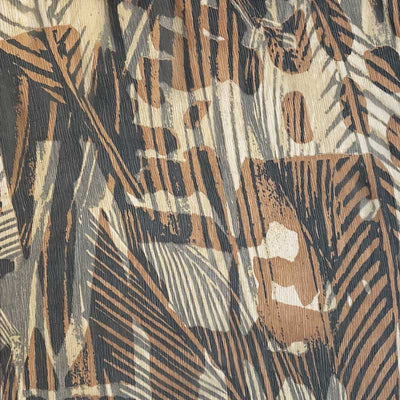 Italiensk silke chiffon med safari look - KreStoffer