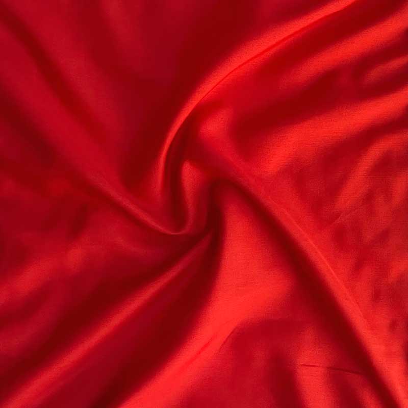Italiensk silke, rød - KreStoffer