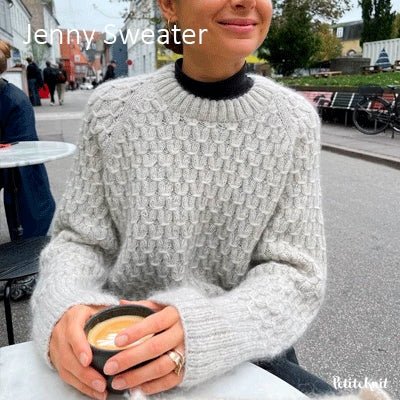 Jenny Sweater fra PetiteKnit (Opskrift i fysisk papirudgave) - KreStoffer