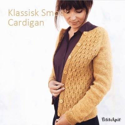 Klassisk Smock Cardigan fra PetiteKnit (Opskrift i fysisk papirudgave)