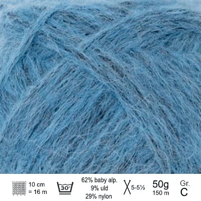 KOS garn fra Sandnes Garn farve Dutch blue KOS6053 - KreStoffer