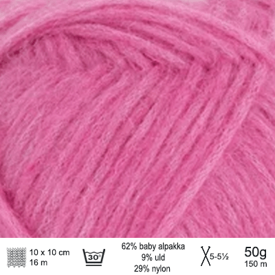 KOS garn fra Sandnes Garn farve Magenta KOS4625 - KreStoffer