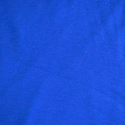 Kraftig ensfarvet viscose jersey, koboltblå - KreStoffer