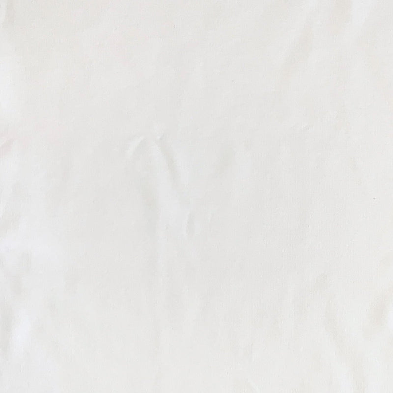 Kraftig ensfarvet viscose jersey, råhvid - KreStoffer