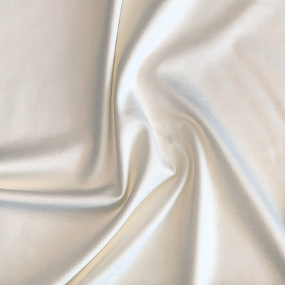 Kraftig ensfarvet viscose jersey, råhvid - KreStoffer