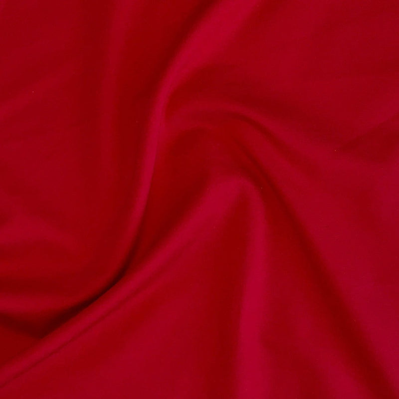 Kraftig ensfarvet viscose jersey, rød - KreStoffer