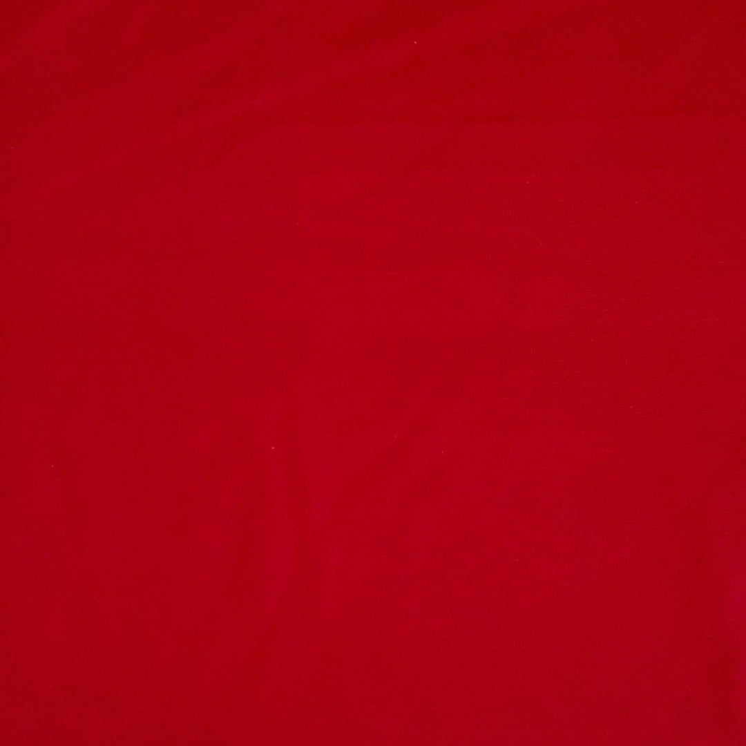 Kraftig ensfarvet viscose jersey rød