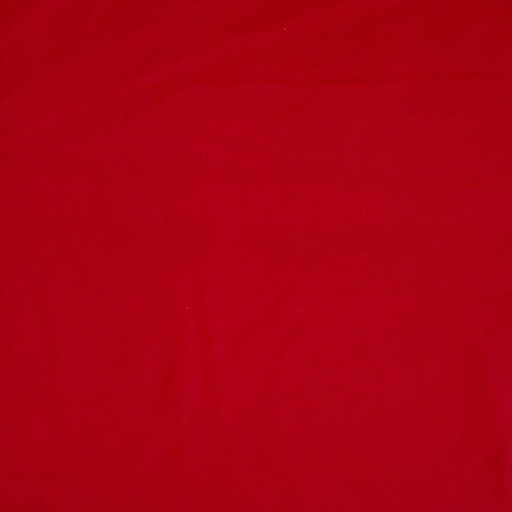 Kraftig ensfarvet viscose jersey rød