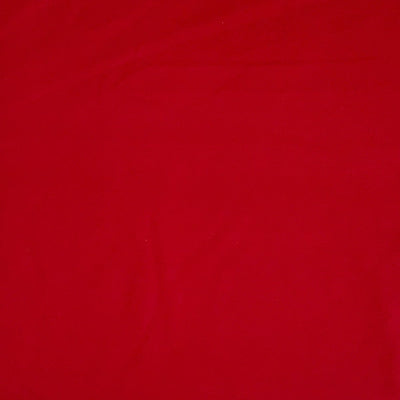 Kraftig ensfarvet viscose jersey, rød - KreStoffer