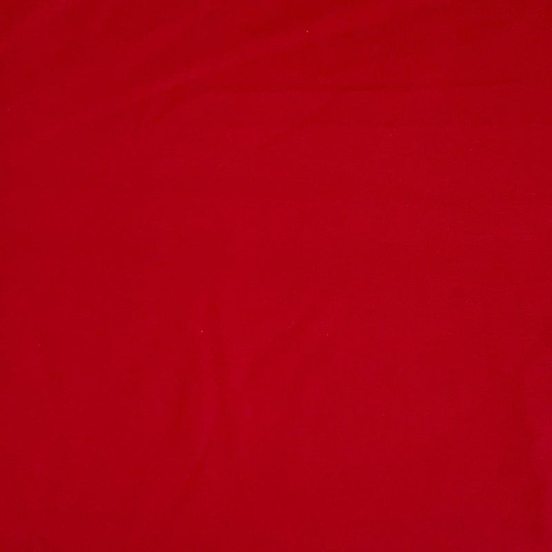 Kraftig ensfarvet viscose jersey, rød - KreStoffer