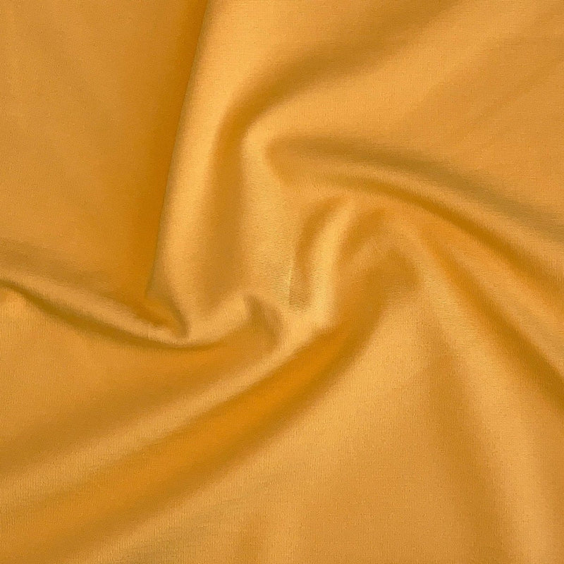 Kraftig ensfarvet viscose jersey, solgul - KreStoffer
