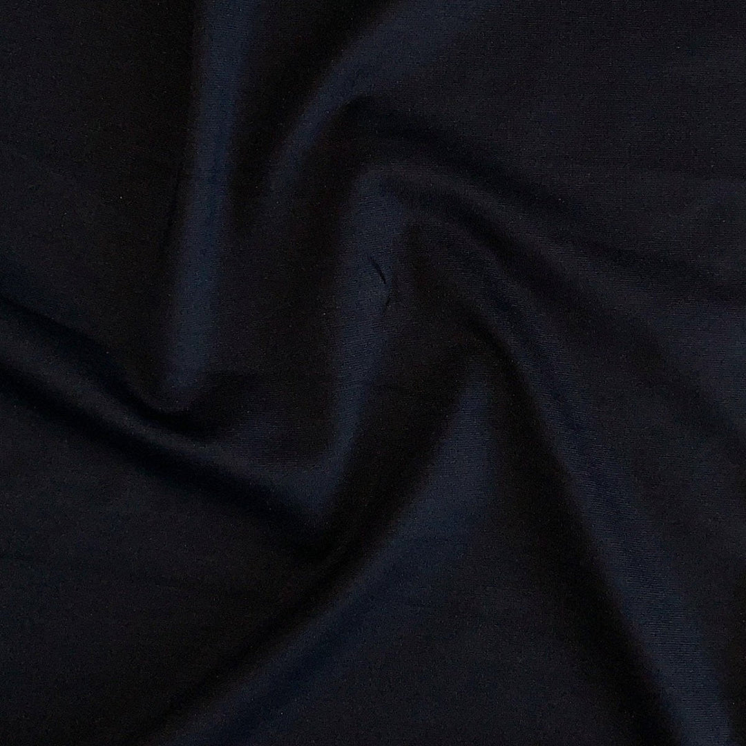 Kraftig ensfarvet viscose jersey sort