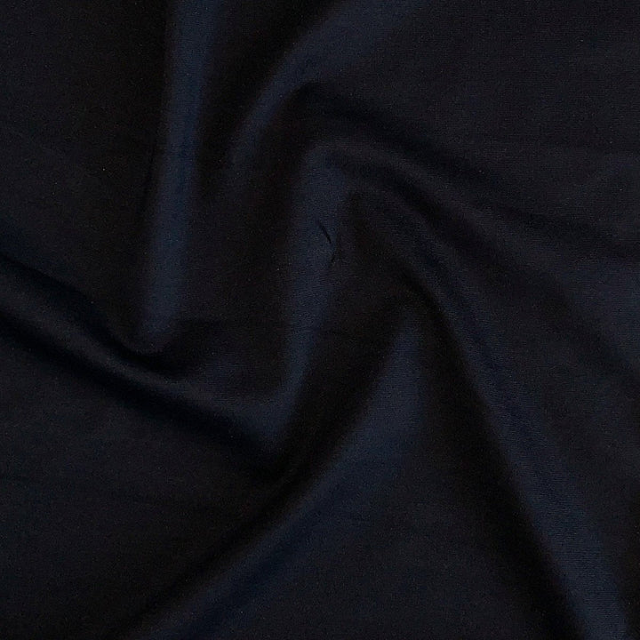 Kraftig ensfarvet viscose jersey sort