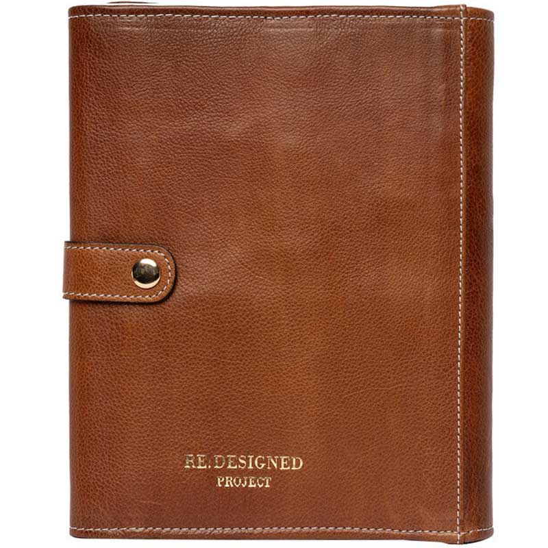 Læder etui project 14 fra RE:DESIGNED, valnød - KreStoffer