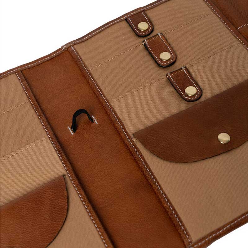 Læder etui project 14 fra RE:DESIGNED valnød