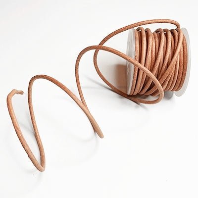 Lædersnor 1,5 mm natur