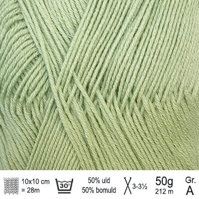 Lana Cotton 212 garn fra Hjertegarn Lime