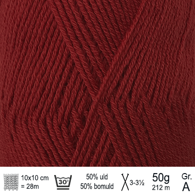 Lana Cotton 212 garn fra Hjertegarn farve Terrakotta LACO1426 - KreStoffer