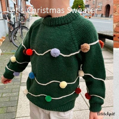 Let’s Christmas Sweater fra PetiteKnit (Opskrift i fysisk papirudgave)