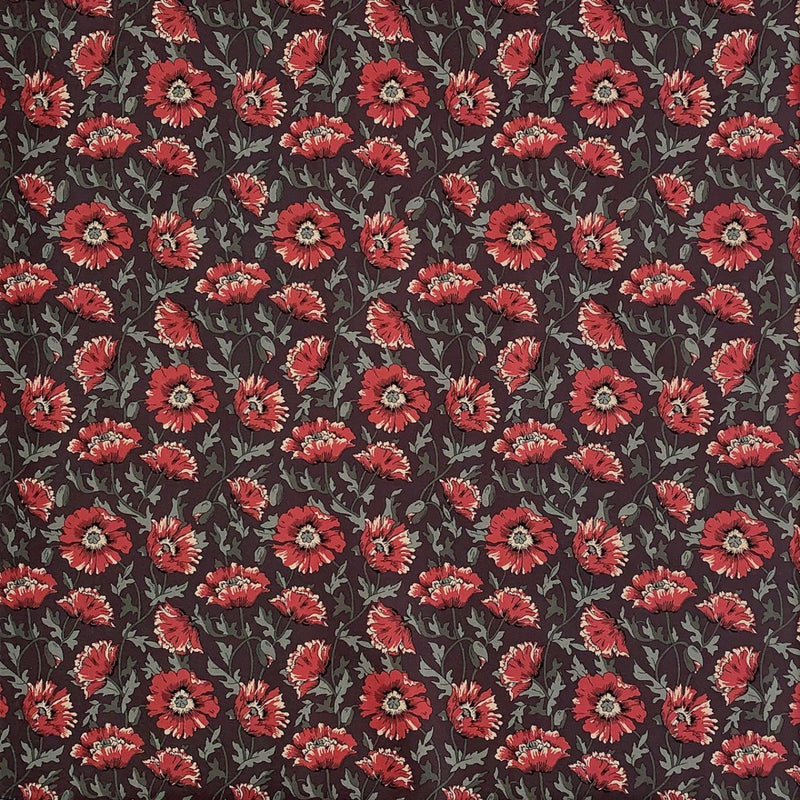 Liberty med rød sommerblomst - KreStoffer