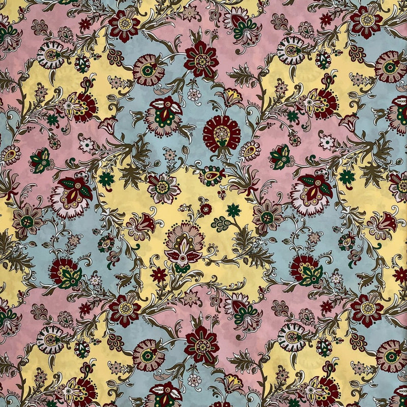 Liberty med royal flowers in color - KreStoffer