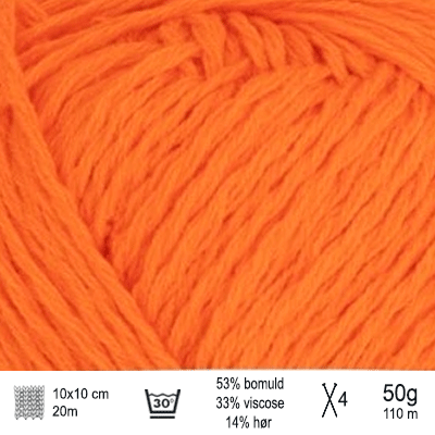 Line garn fra Sandnes Garn Orange tiger