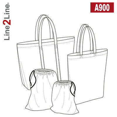 Line2Line A900 Indkøbsnet, bigshopper og frugtposer - KreStoffer