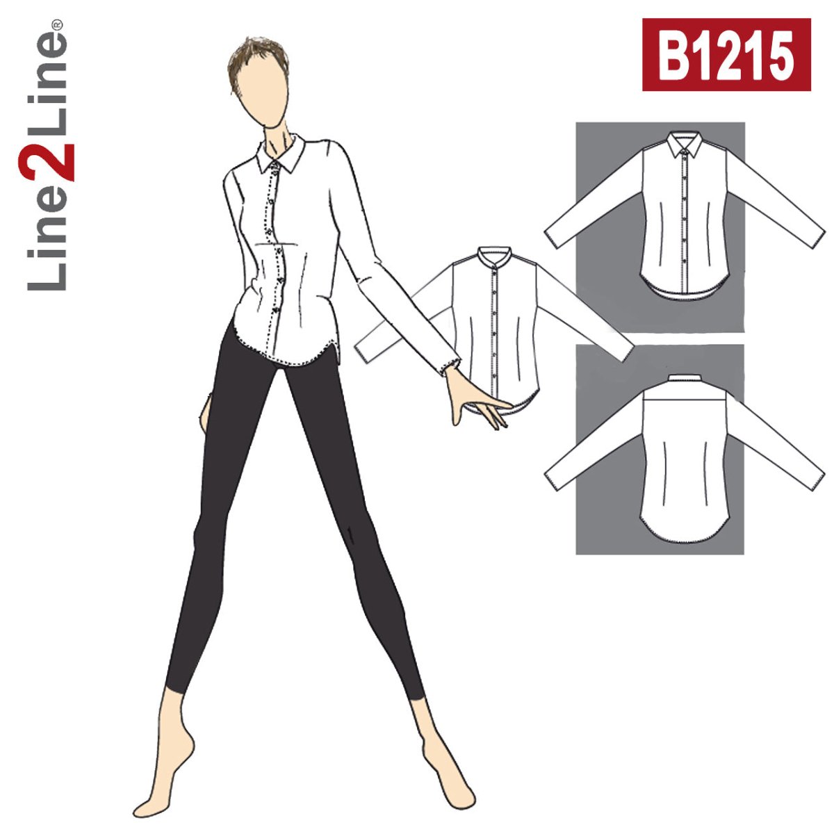 Line2Line B1215 Skjorte med klassisk krave