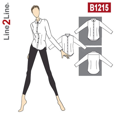 Line2Line B1215 Skjorte med klassisk krave - KreStoffer