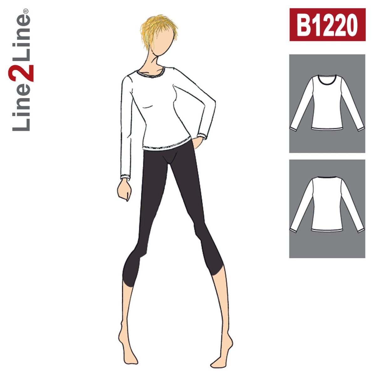 Line2Line B1220 Basis T-shirt