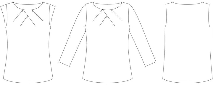 Line2Line B1221 Bluse med tullipanlæg