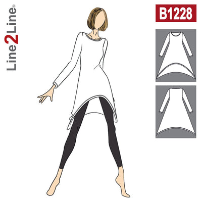 Line2Line B1228 Bluse med spidser - KreStoffer